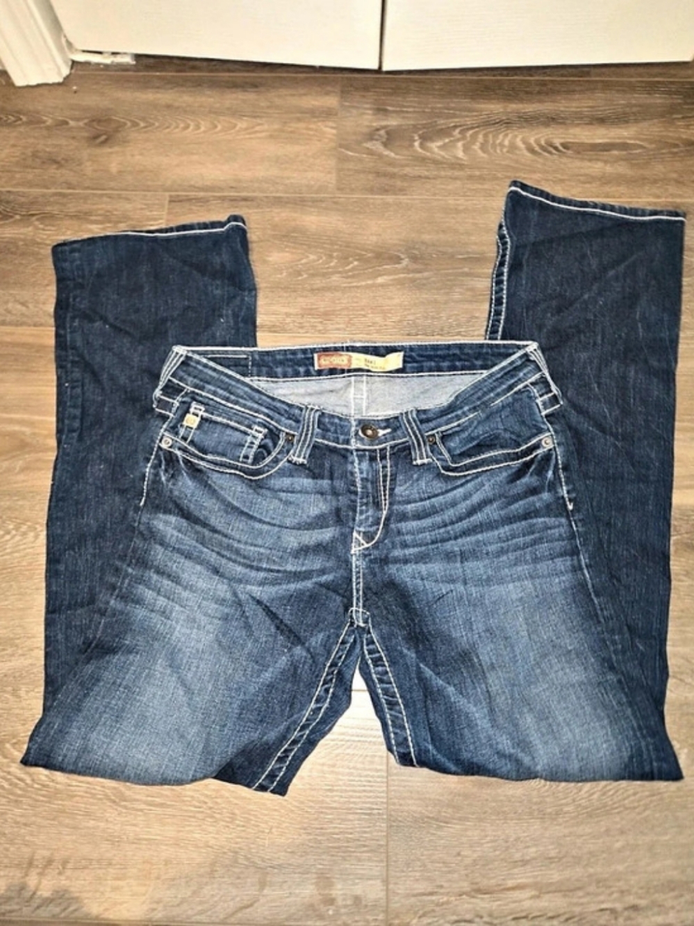 Big Star Remy Low Rise Fit Boot Cut Jeans Blue Waist 30